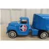 Image 8 : ERTL Royalite Metal Tanker Truck & Trailer, Professionally Restored, C. 1970s, 23 1/2" Long