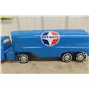 Image 9 : ERTL Royalite Metal Tanker Truck & Trailer, Professionally Restored, C. 1970s, 23 1/2" Long