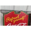 Image 2 : Coca-Cola “Refresh Yourself Sold Here Ice Cold” Two-Sided Porcelain Flange Sign, C. 1930s, 17" x