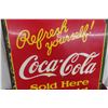 Image 9 : Coca-Cola “Refresh Yourself Sold Here Ice Cold” Two-Sided Porcelain Flange Sign, C. 1930s, 17" x