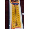 Image 4 : Dad’s Root Beer Embossed Metal Tin Thermometer W/ Bulb, C. 1950s–1960s, 7 1/2" x 27"