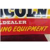 Image 5 : Lincoln Welder Arc Welding Equipment Painted Metal Two-Sided Sign, 1957, 30" x 17 1/2"
