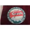 Image 1 : Orange Crush Thermometer W/ Glass Lens by Pam Clock Co, C. 1960, 12" Diameter