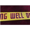 Image 3 : Wishing Well Orange Porcelain Door Bar W/ Writing on Backside, C. 1950s, 3 1/2" x 32"
