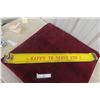 Image 5 : Wishing Well Orange Porcelain Door Bar W/ Writing on Backside, C. 1950s, 3 1/2" x 32"