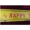 Image 6 : Wishing Well Orange Porcelain Door Bar W/ Writing on Backside, C. 1950s, 3 1/2" x 32"
