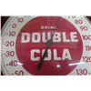 Image 2 : Drink Double Cola Thermometer W/ Glass Lens, C. 1950s, 12" Diameter