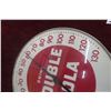 Image 4 : Drink Double Cola Thermometer W/ Glass Lens, C. 1950s, 12" Diameter