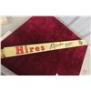 Image 1 : Hires Root Beer Refreshes Right Porcelain Door Bar, C. 1950's Measures 2 1/2" x 32 1/2"
