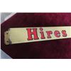 Image 2 : Hires Root Beer Refreshes Right Porcelain Door Bar, C. 1950's Measures 2 1/2" x 32 1/2"