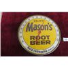 Image 1 : Enjoy Mason’s Root Beer Thermometer W/ Glass Lens, 1968, 12" Diameter