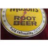 Image 3 : Enjoy Mason’s Root Beer Thermometer W/ Glass Lens, 1968, 12" Diameter