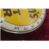 Image 5 : Enjoy Mason’s Root Beer Thermometer W/ Glass Lens, 1968, 12" Diameter