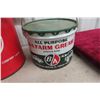 Image 6 : 2 BA Pails: 25lbs Grease Can, 5gal Solvent 