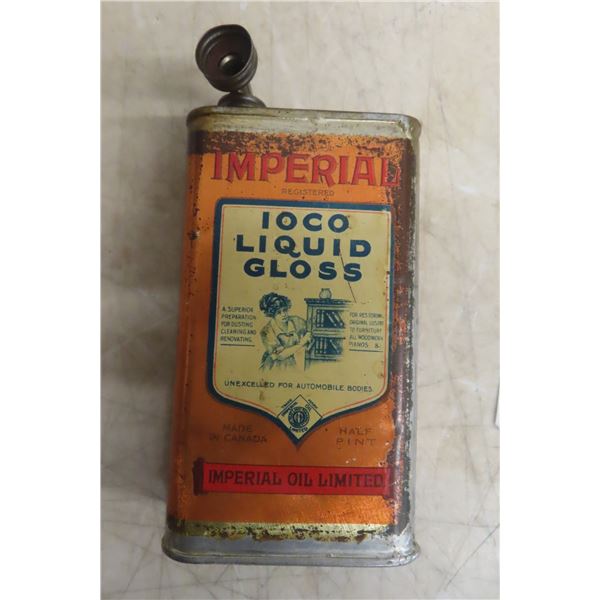 Imperial Oil Limited Ioco Liquid Glass 1/2 Pint Can 1920