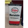 Image 2 : 4 Outboard 1 Quart Oil Cans: BA, Esso, RPM, Marine Special. 3 with 