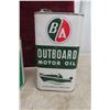 Image 5 : 4 Outboard 1 Quart Oil Cans: BA, Esso, RPM, Marine Special. 3 with 
