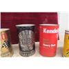 Image 3 : 7 Quart Oil Cans: Gulf, Quaker State, Durol, Shell, Kendall, Esso, 