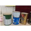 Image 6 : 7 Quart Oil Cans: Gulf, Quaker State, Durol, Shell, Kendall, Esso, 