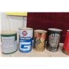 Image 8 : 7 Quart Oil Cans: Gulf, Quaker State, Durol, Shell, Kendall, Esso, 