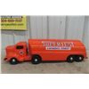 Image 11 : Minnitoy Super Test Pressed Steel Tanker Truck and Trailer 28'' Long. 