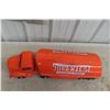 Image 17 : Minnitoy Super Test Pressed Steel Tanker Truck and Trailer 28'' Long. 