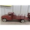 Image 2 : Tonka Lumber Hauler Truck and Trailer 1950s Pressed Steel 