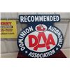 Image 1 : Dominion Automobile Association Painted Metal 2 Sided Sign 