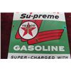 Image 3 : Sky Chief Texaco Supreme Gasoline Porcelain Sign 1959 12'' 