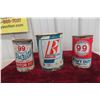 Image 1 : (2) Purity 99 Oil Quart Cans, (1) Royalite 5lbs Grease Can 