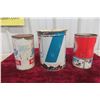 Image 5 : (2) Purity 99 Oil Quart Cans, (1) Royalite 5lbs Grease Can 