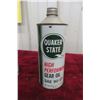 Image 2 : 3 Quaker State Cans (1) Quart Gear Oil, (2) Outboard 10oz 