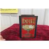 Image 1 : Empire Oil Can 1940s 7'' x 5'' x 5'' 
