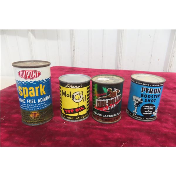 4 Additive Cans: Pyroil, Dripower, Moly & Spark, 6oz and 4oz 