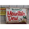 Image 1 : Mountain Dew Metal Tin Embossed Sign 1967 with Great Graphics 