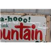 Image 5 : Mountain Dew Metal Tin Embossed Sign 1967 with Great Graphics 