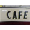 Image 2 : Pepsi Cola Café Porcelain Sign 1940s 67'' x 9 1/2'' 