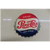 Image 4 : Pepsi Cola Café Porcelain Sign 1940s 67'' x 9 1/2'' 