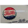Image 6 : Pepsi Cola Café Porcelain Sign 1940s 67'' x 9 1/2'' 