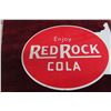 Image 6 : Enjoy Red Rock Cola Metal 2 Sided Flange Copyright 1955 17 1/2'' 