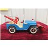 Image 1 : Tonka 24-Hour Service Wrecker Jeep with Snow Plow Pressed Steel 
