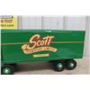 Image 13 : Otaco Minnitoy Scott Transport Truck and Trailer 1950s Professionally