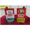 Image 1 : 2 White Rose Outboard Motor Oil Quart Cans 