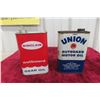 Image 1 : 2 Outboard Motor Oil Quart Cans (1) Sinclair, (1) Union