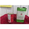Image 6 : 2 Outboard Oil Cans (1) Texaco Quart, (1) Scott 20oz with Product 