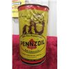 Image 2 : 2 Oil Quart Cans (1) Pennzoil Be Oil Wise, (1) Mobiloil 