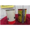 Image 4 : 2 Oil Quart Cans (1) Pennzoil Be Oil Wise, (1) Mobiloil 