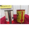 Image 6 : 2 Oil Quart Cans (1) Pennzoil Be Oil Wise, (1) Mobiloil 