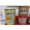 Image 2 : 6 Oil Quart Cans (No Tops) : Enarco, Coop, Veedol, Shell, Anglo 