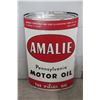 Image 1 : Vintage Amalie Pennsylvania Motor Oil Diecut Tin Sign, Large and In 